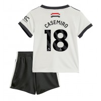 Camisa de time de futebol Manchester United Casemiro #18 Replicas 3º Equipamento Infantil 2024-25 Manga Curta (+ Calças curtas)